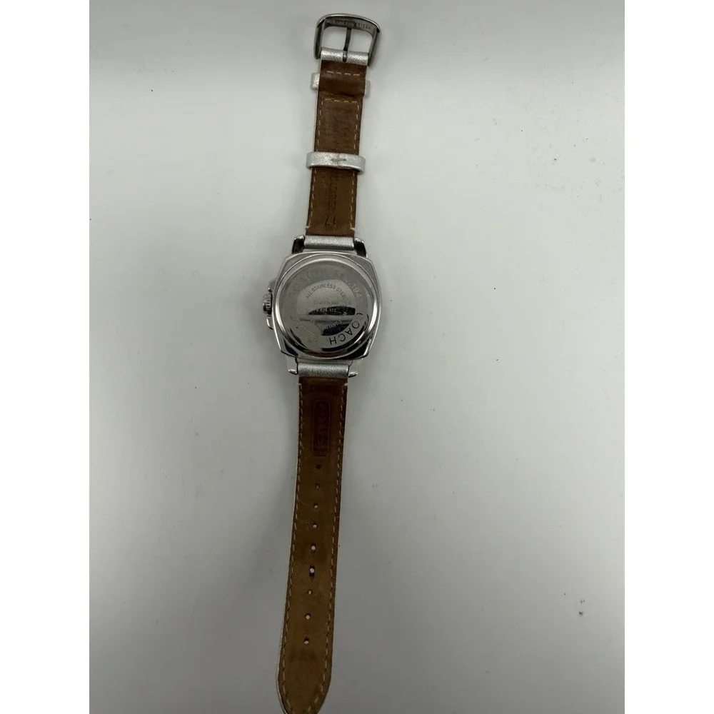 Coach ca433140444 New Battery Ladies Watch 39MM 7.25" Leather Band - Picture 7 of 12
